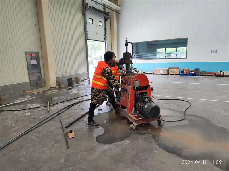 潼关厂房地面下沉塌陷注浆加固施工